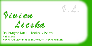 vivien licska business card